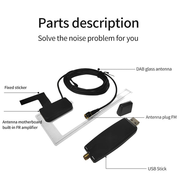 Car DAB+ Tuner/Box for Android Car DVD USB Digital Audio Broadcasting  Receiver with Antenna Works for Europe android