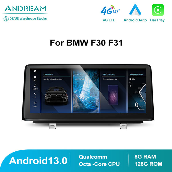 10.25" 8.8" Android 13.0 8G+128G Car MultiMedia For BMW Series 3 F30 F31 F34 Series 4 F32 F33 F36 GPS Radio Bluetooth Smart Navigation CD Player