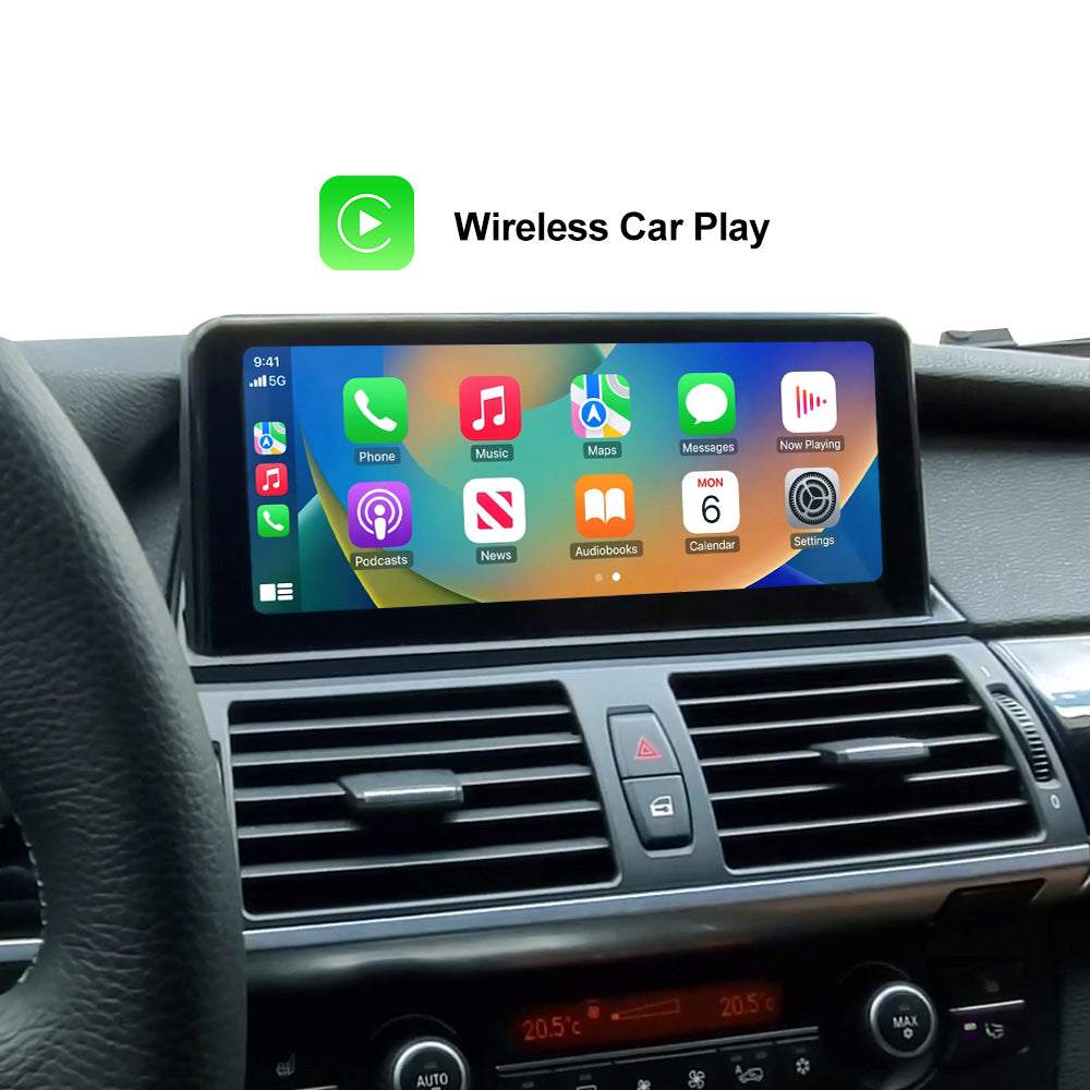 10.25" Wireless CarPlay Android Auto For BMW X5 X6 E70 E71 E72 2007-2013 CCC CIC GPS Navigation Head Unit Car Dvd Player