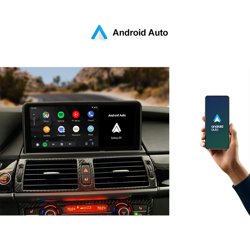 10.25" Wireless CarPlay Android Auto For BMW X5 X6 E70 E71 E72 2007-2013 CCC CIC GPS Navigation Head Unit Car Dvd Player