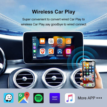 Android 13 8G+128G CarPlay AI Box 8-Core 6125 CPU Wireless CarPlay Android Auto Netflix YouTube Car AI Boxs Strong WiFi Bluetooth Voice Assistant